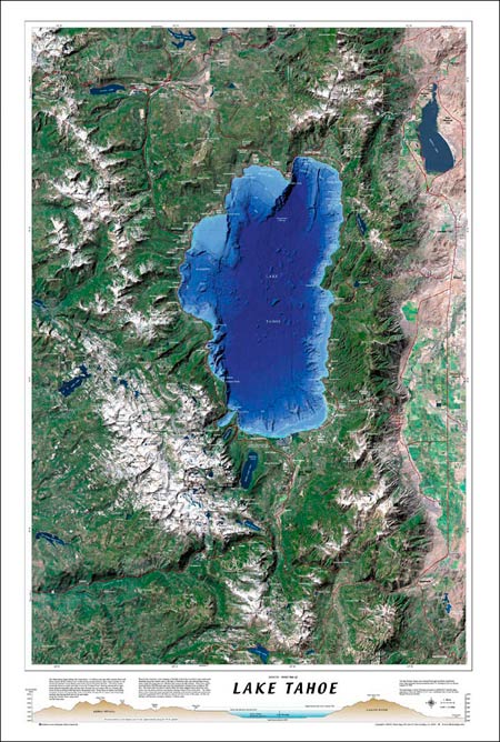 Lake Tahoe Map | Bluewater Maps