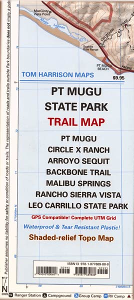 Point Mugu State Park Trail Map by Tom Harrison