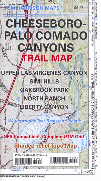 Cheeseboro-Palo Comado Canyons Trail Map | Tom Harrison