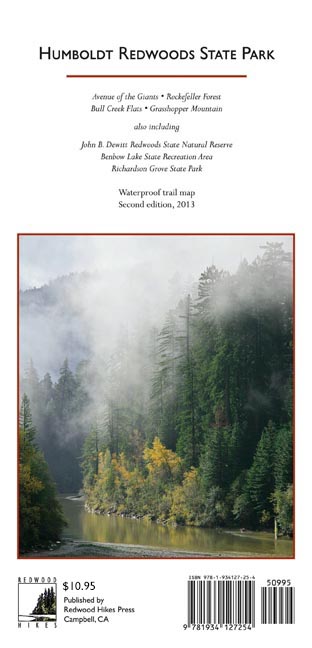 Humboldt Redwoods State Park Map, 2nd Edition | Redwood Hikes Press