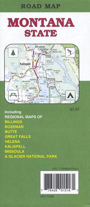Montana State Road Map | GM Johnson Maps