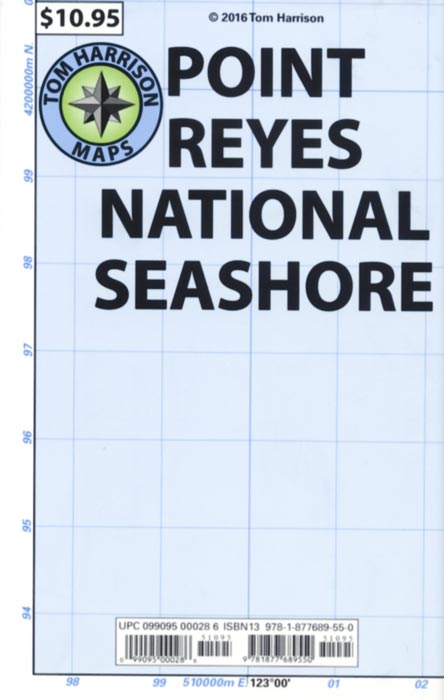 Point Reyes National Seashore Trail Map by Tom Harrison