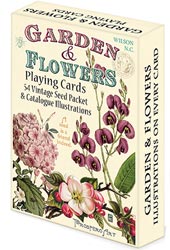 Garden & Flowers Playing Cards; 54 Vintage Seed Packets & Catalogue Illustrations