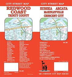 Redwood Coast/Trinity County Eureka/Arcata/McKinleyville/Crescent City Street Map