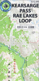Kearsarge Pass-Rae Lakes Loop Trail Map
