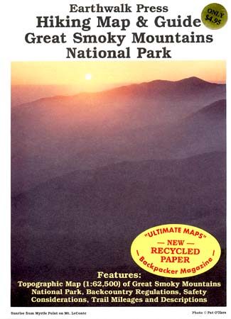 Great Smoky Mountains National Park--Hiking Map and Guide